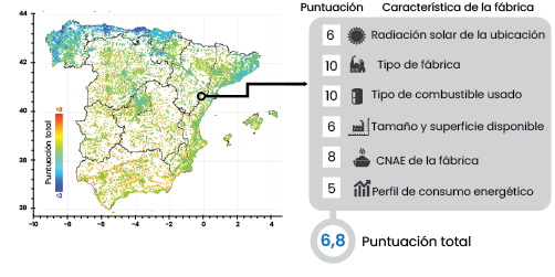 Localizador industrias con alto potencial solar